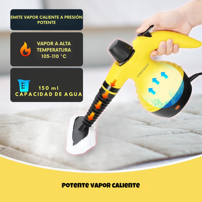 MÁQUINA PORTÁTIL DE VAPOR + 9 ACCESORIOS MULTIFUNCIONALES